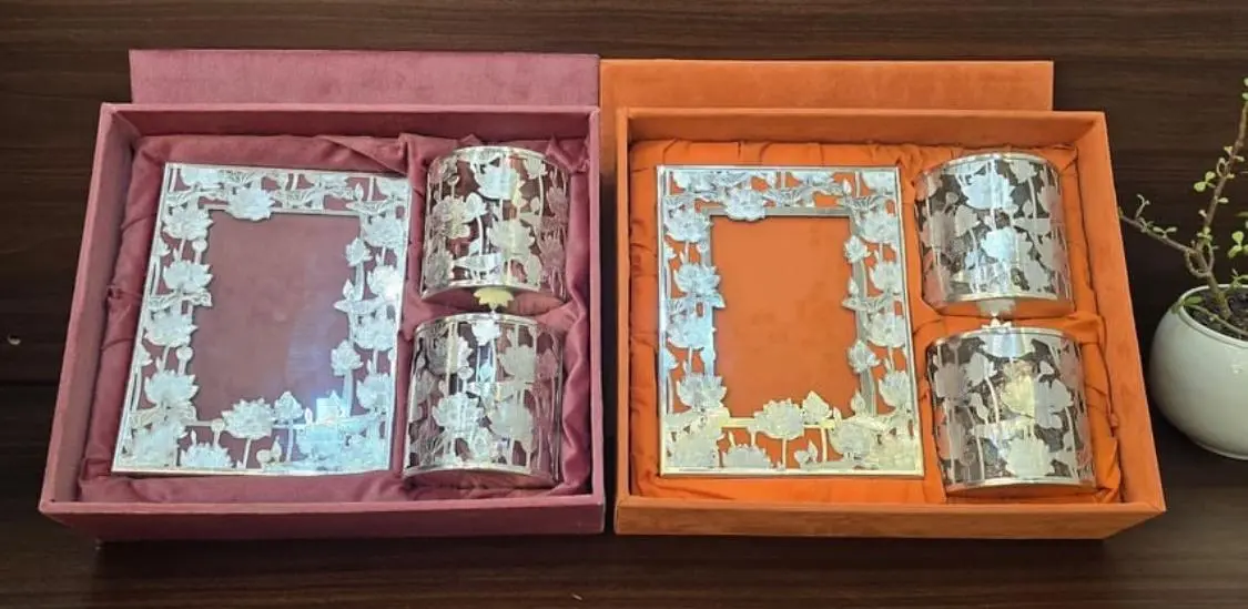 Artistic Metal Gifting Set — Handcrafted Export Product by NXTGENEXPORTS, Moradabad